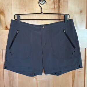 Title Nine Rogue Shorts 6 Gray Nimblene Quick Dry Casual Comfort